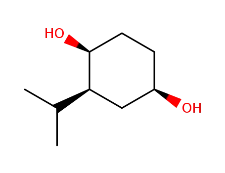 Molecular Structure of 179249-41-3 (1,4-Cyclohexanediol,2-(1-methylethyl)-,(1alpha,2alpha,4alpha)-(9CI))