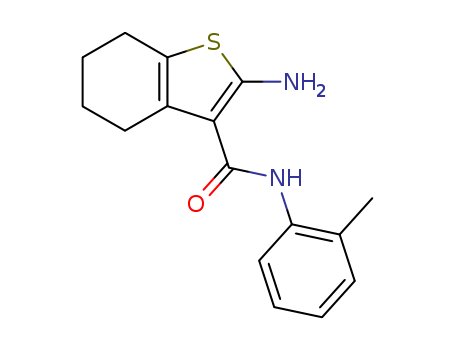 2-AMINO-N-(2-METHYLPHENYL)-4,5,6,7-TETRAHYDRO-1-BENZOTHIOPHENE-3-CARBOXAMIDE