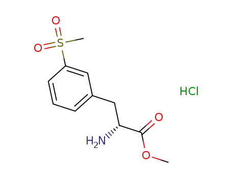 (R)-Methyl 2-amino-3-(3-(methylsulfonyl)phenyl)propanoate hydrochloride