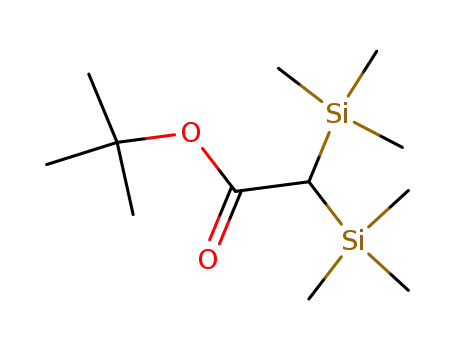 Molecular Structure of 61501-32-4 (Acetic acid, bis(trimethylsilyl)-, 1,1-dimethylethyl ester)