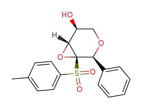 (-)-(2S,3R,4R,5S)-2-phenyl-3-(p-tolylsulfonyl)-3,4-epoxytetrahydro-2H-pyran-5-ol