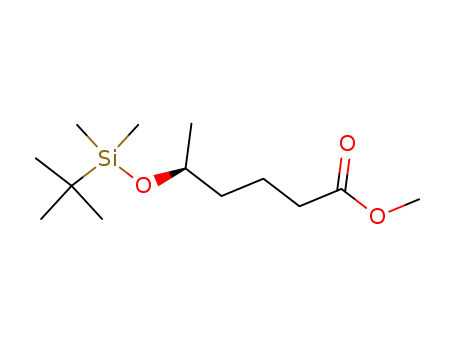 Hexanoic acid, 5-[[(1,1-dimethylethyl)dimethylsilyl]oxy]-, methyl ester,
(S)-