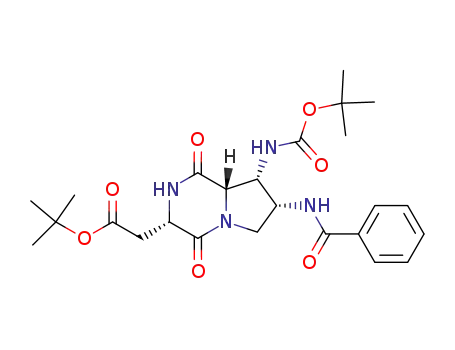 tert-butyl (3S,7R,8R,8aS)-7-(benzoylamino)-8-{[(tert-butoxy)carbonyl]amino}octahydro-1,4-dioxopyrrolo[1,2-a]pyrazine-3-acetate