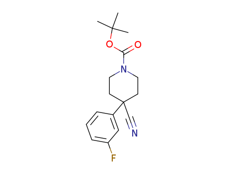 1-N-BOC-4-(3-FLUOROPHENYL)PIPERIDINE-4-CARBONITRILE