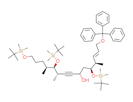 (4R,5S,7S,10S,11R,12S,E)-5,11,15-tris(tert-butyldimethylsilyloxy)-4,10,12-trimethyl-1-(trityloxy)pentadec-2-en-8-yn-7-ol