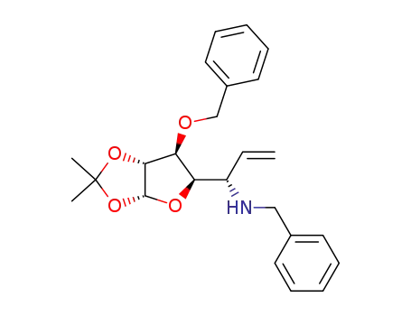 3-O-benzyl-5-deoxy-5-benzylamino-5-vinyl-1,2-O-isopropylidene-β-L-ido-1,4-pentofuranoside