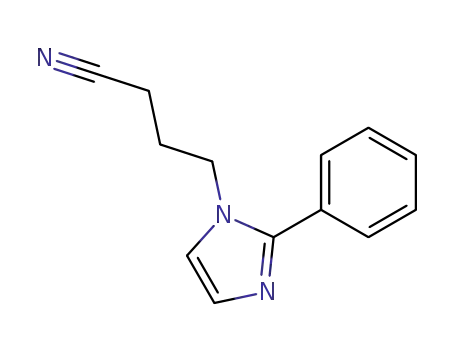 Molecular Structure of 198549-12-1 (4-(2-phenyl-1H-imidazol-1-yl)butanenitrile)