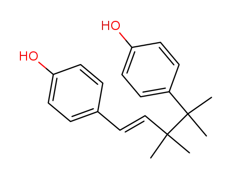 Molecular Structure of 112321-67-2 (Phenol, 4,4'-(3,3,4,4-tetramethyl-1-butene-1,4-diyl)bis-, (E)-)