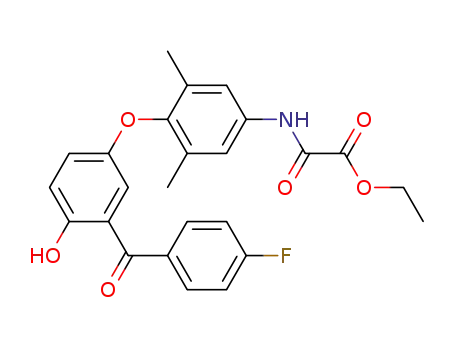Molecular Structure of 156740-56-6 (ethyl N-<4-<3-(4-fluorobenzoyl)-4-hydroxyphenoxy>-3,5-dimethylphenyl>oxamate)