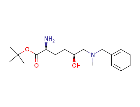 tertbutyl (2S,5S)-2-amino-5-hydroxy-6-(N-methyl-N-phenylmethylamino)hexanoate