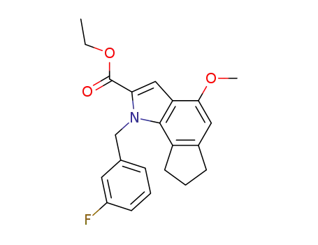 1-(3-fluorobenzyl)-2-carboethoxy-4-methoxy-1,6,7,8-tetrahydrocyclopent[g]indole