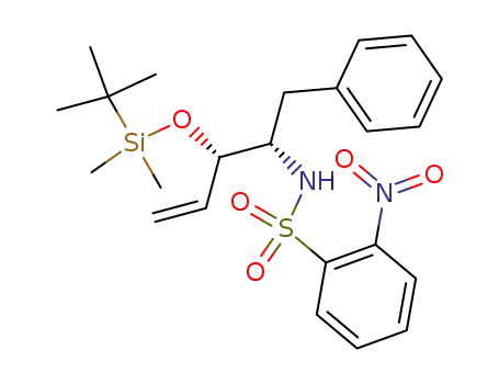 (3S,4S)-3-[(tert-butyl)dimethylsilyloxy]-4-[N-(2-nitrobenzenesulfonyl)amino]-5-phenylpent-1-ene