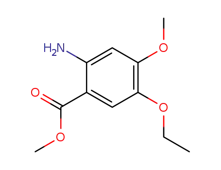 Molecular Structure of 214470-85-6 (Methyl 2-aMino-5-ethoxy-4-Methoxybenzoate)