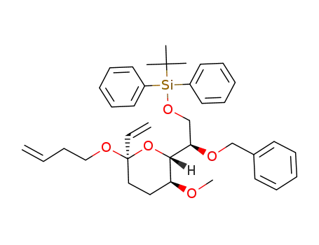 [(R)-2-Benzyloxy-2-((2S,3S,6R)-6-but-3-enyloxy-3-methoxy-6-vinyl-tetrahydro-pyran-2-yl)-ethoxy]-tert-butyl-diphenyl-silane