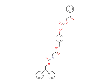 Glycine, N-[(9H-fluoren-9-ylmethoxy)carbonyl]-,
[4-[2-oxo-2-(2-oxo-2-phenylethoxy)ethoxy]phenyl]methyl ester
