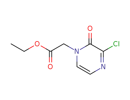 Molecular Structure of 435345-05-4 ((3-Chloro-2-oxo-2H-pyrazin-1-yl)-acetic acid ethyl ester)