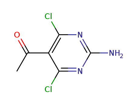 Molecular Structure of 848697-05-2 (Ethanone, 1-(2-amino-4,6-dichloro-5-pyrimidinyl)-)