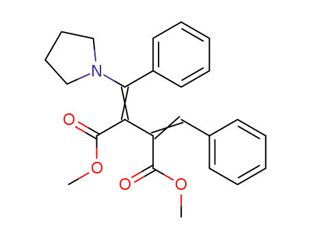 2-[1-Phenyl-meth-(E)-ylidene]-3-[1-phenyl-1-pyrrolidin-1-yl-meth-(E)-ylidene]-succinic acid dimethyl ester