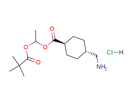 Molecular Structure of 100165-51-3 (1-(pivaloyloxy)ethyl trans-4-aminomethylcyclohexanecarboxylate hydrochloride)