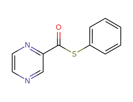Molecular Structure of 121761-15-7 (S-PHENYL PYRAZINE-2-CARBOTHIOATE)