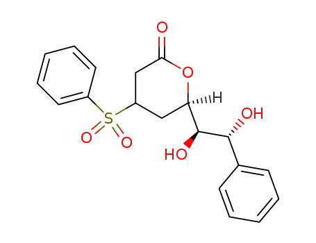 (R)-4-Benzenesulfonyl-6-((1R,2R)-1,2-dihydroxy-2-phenyl-ethyl)-tetrahydro-pyran-2-one
