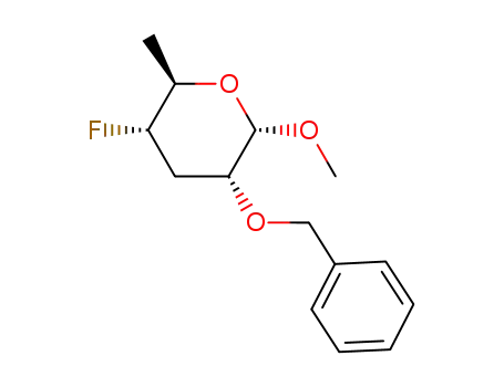 methyl 2-O-benzyl-3,4,6-trideoxy-4-fluoro-α-D-ribo-hexopyranoside