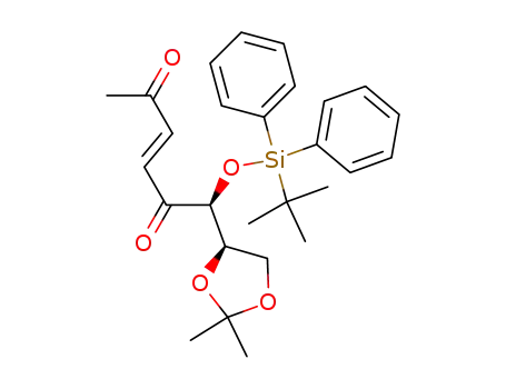 E-(2R,3S)-3-O-(tert-butyldiphenylsilyl)-1,2-O-isopropylidene-5-octene-4,7-dione-1,2,3-triol