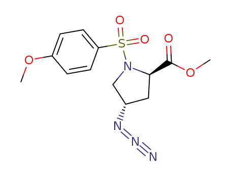 D-Proline, 4-azido-1-[(4-methoxyphenyl)sulfonyl]-, methyl ester, (4S)-