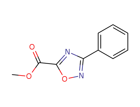 Molecular Structure of 259150-97-5 (METHYL 3-PHENYL-1,2,4-OXADIAZOLE-5-CARBOXYLATE)
