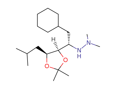 N'-[(S)-2-Cyclohexyl-1-((4R,5S)-5-isobutyl-2,2-dimethyl-[1,3]dioxolan-4-yl)-ethyl]-N,N-dimethyl-hydrazine