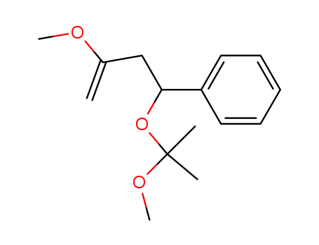 Molecular Structure of 148587-25-1 ([3-Methoxy-1-(1-methoxy-1-methyl-ethoxy)-but-3-enyl]-benzene)
