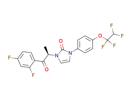 1-[(1R)-2-(2,4-difluorophenyl)-2-oxo-1-methylethyl]-3-[4-(1,1,2,2-tetrafluoroethoxy)phenyl]-2(1H,3H)-imidazolone