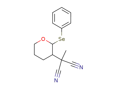 Propanedinitrile, methyl[tetrahydro-2-(phenylseleno)-2H-pyran-3-yl]-,
trans-