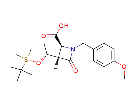 (2S,3S)-3-<(R)-1-<(tert-Butyldimethylsilyl)oxy>ethyl>-1-<(4-methoxyphenyl)methyl>-4-oxo-2-azetidinecarboxylic acid