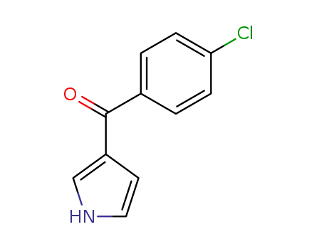 Molecular Structure of 62128-38-5 ((4-Chlorophenyl)-(1H-pyrrol-3-yl)methanone)