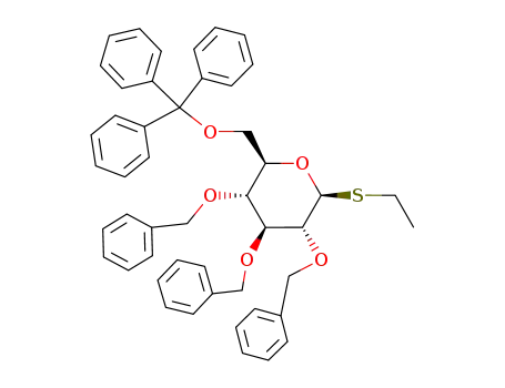 ethyl 2,3,4-tri-O-benzyl-1-thio-6-O-(triphenylmethyl)-β-D-glucopyranoside