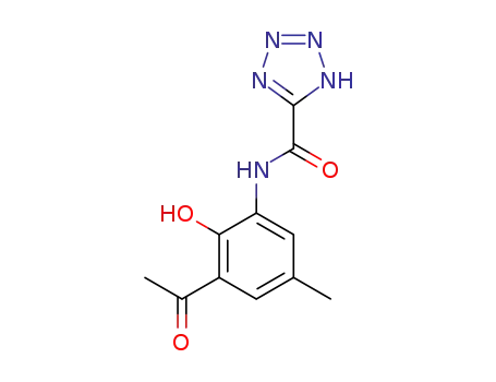 1<i>H</i>-tetrazole-5-carboxylic acid 3-acetyl-2-hydroxy-5-methyl-anilide