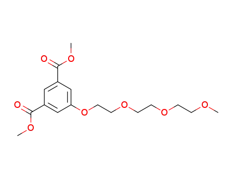 Molecular Structure of 358351-51-6 (5-{2-[2-(2-methoxy)ethoxy]ethoxy}benzene-1,3-dicarboxylic acid dimethyl ester)