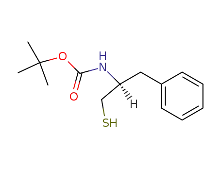Molecular Structure of 141437-85-6 ((S)-2-BENZYL-2-N-BOCAMINO-ETHYL THIOL)