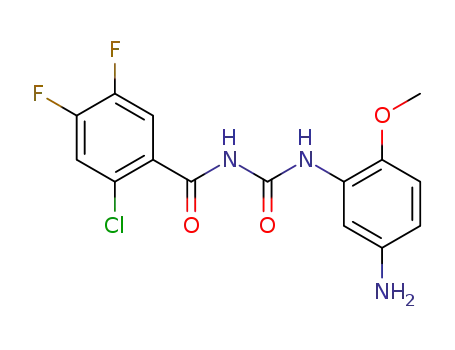 Benzamide,
N-[[(5-amino-2-methoxyphenyl)amino]carbonyl]-2-chloro-4,5-difluoro-