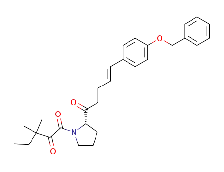 2(S)-3,3-dimethyl-1-(2-{5-[4-(phenylmethoxy)phenyl]pent-4-enoyl}pyrrolidinyl)pentane-1,2-dione
