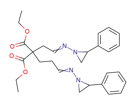 2-{2-[(Z)-2-Phenyl-aziridin-1-ylimino]-ethyl}-2-{3-[(E)-2-phenyl-aziridin-1-ylimino]-propyl}-malonic acid diethyl ester
