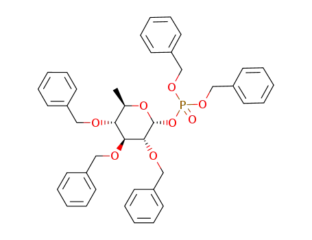 dibenzyl-(2,3,4-tri-O-benzyl-6-deoxy-α-D-glucopyranosyl) phosphate