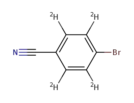 Molecular Structure of 771534-56-6 (4-BROMOBENZONITRILE-D4)