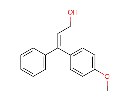 Molecular Structure of 1099856-41-3 ((Z)-3-(4-methoxyphenyl)-3-phenylprop-2-en-1-ol)