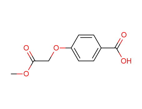 Molecular Structure of 63787-32-6 (Benzoic acid, 4-(2-methoxy-2-oxoethoxy)-)