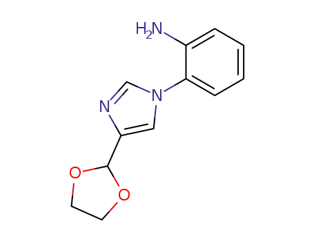 Benzenamine, 2-[4-(1,3-dioxolan-2-yl)-1H-imidazol-1-yl]-