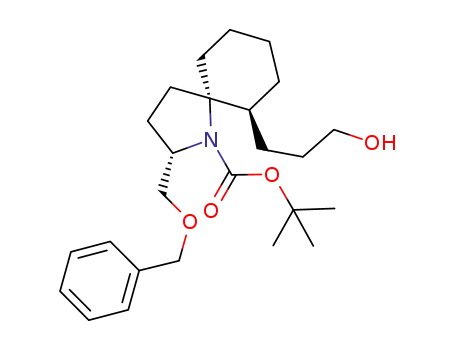 1-Azaspiro[4.5]decane-1-carboxylic acid,
6-(3-hydroxypropyl)-2-[(phenylmethoxy)methyl]-, 1,1-dimethylethyl ester,
(2S,5S,6S)-