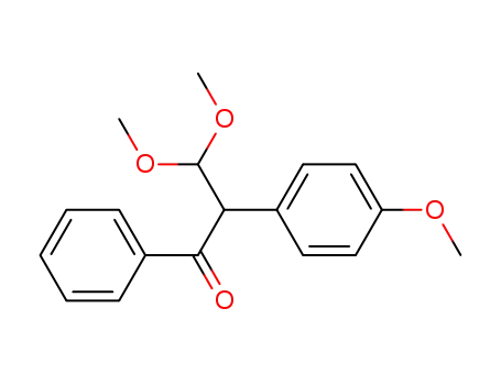 Molecular Structure of 22755-95-9 (1-Propanone, 3,3-dimethoxy-2-(4-methoxyphenyl)-1-phenyl-)