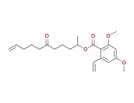 rac 2-Ethenyl-4,6-dimethoxy-benzoic Acid 1-Methyl-5-oxo-9-decen-1-yl Ester